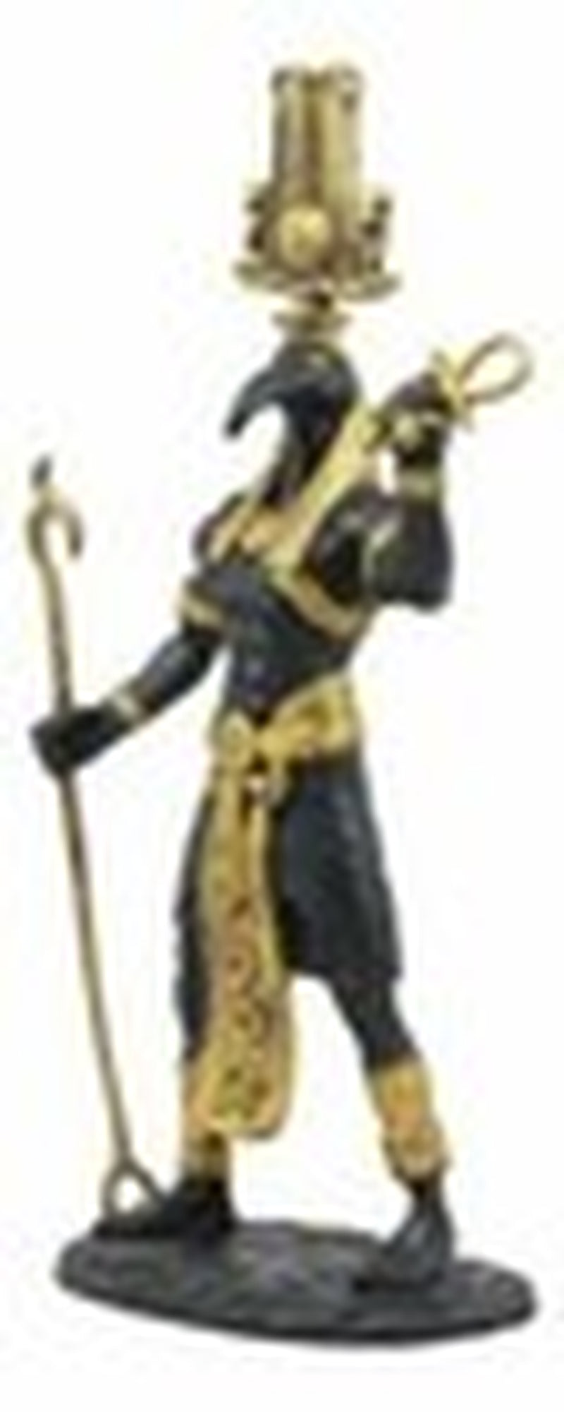 Ebros Egyptian God Ibis Headed Thoth Holding Was& Ankh Patron of Knowledge