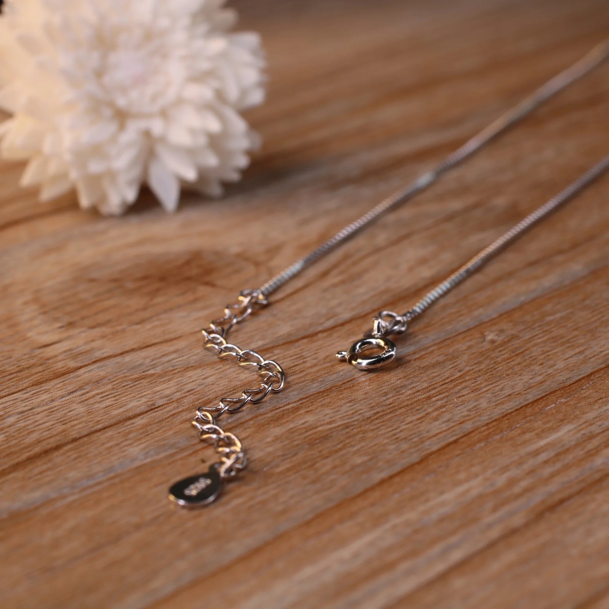 925 Sterling Silver Moss Agate Leaf Amulet Pendant Necklace for Women C36