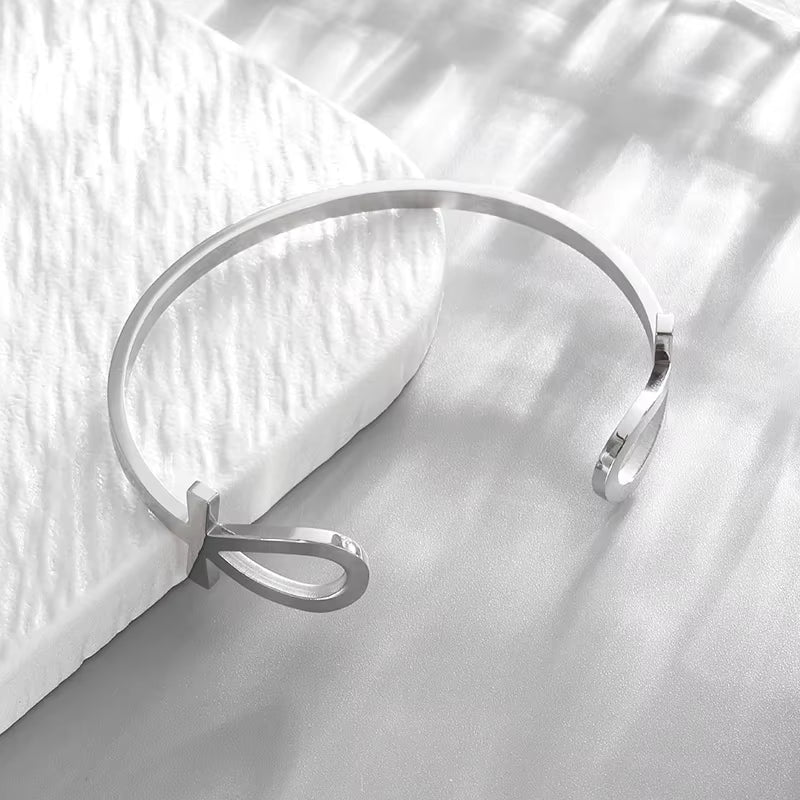 Stainless Steel Ancient Egyptian Ankh Cross Life Key Totem Necklace Men and Women Lucky Amulet Jewelry