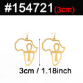 African Map Big Ankh Earrings Exaggerate Larger Earring Africa Egypt Nile Key Traditional Ethnic Hyperbole #154721
