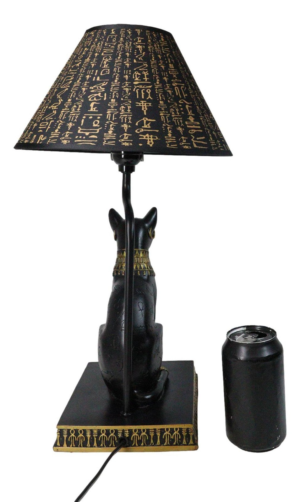 Ebros Egyptian Goddess of Home Bastet Cat Table Lamp Sculpture with Shade