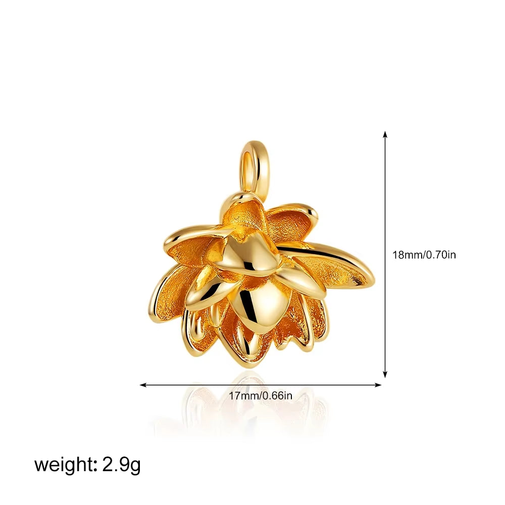 Exquisite Waterproof Moon Star Sun Evil Eyes Pendant for Women Charms Gold Color DIY Accessories Stainless Steel Jewelry