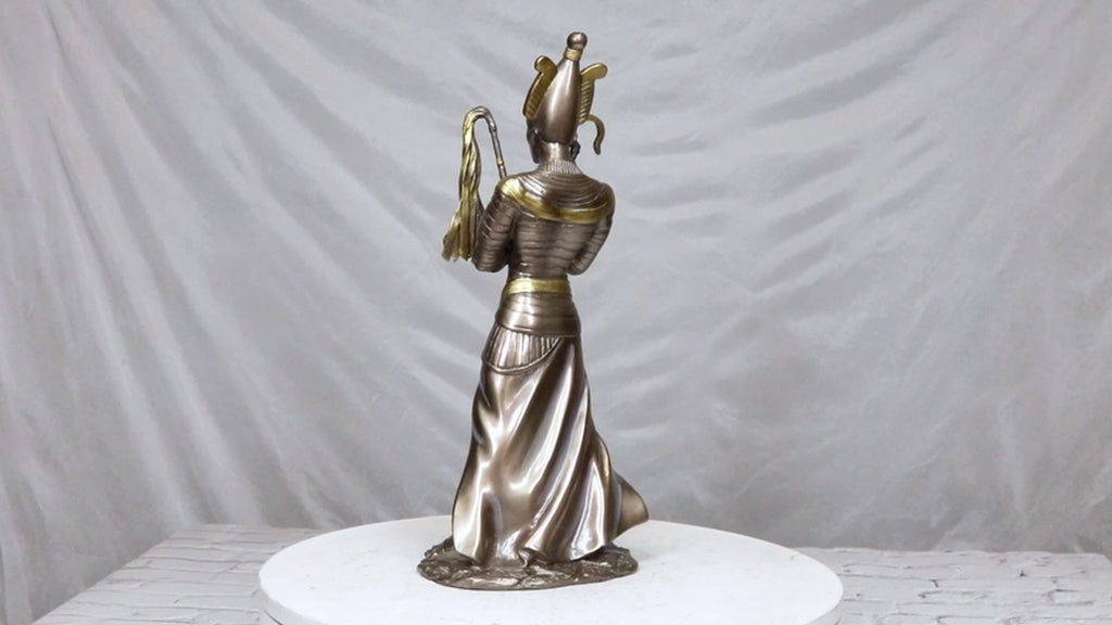 Ebros Egyptian God of the Dead Osiris Holding Crook and Flail 11.5" H Figurine