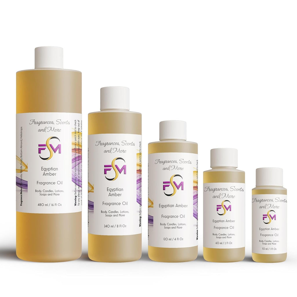 Egyptian Amber Perfume/Body Oil - 3 Bottles 0.33 Fl Oz Glass Roll on (10Ml)