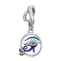 New 925 Sterling Silver Charm Egypt Bastet & Twin Eyes Bead Pendant Fit Original Bracelet Necklace for Women Jewelry