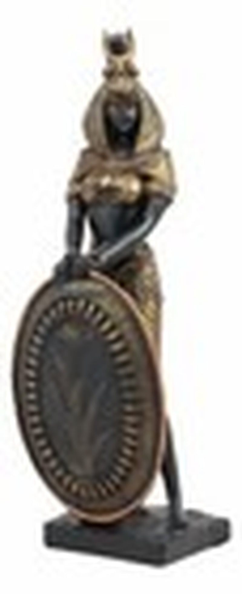 Goddess Isis with Shield Statue Egyptian 11" Height Egypt Figurine
