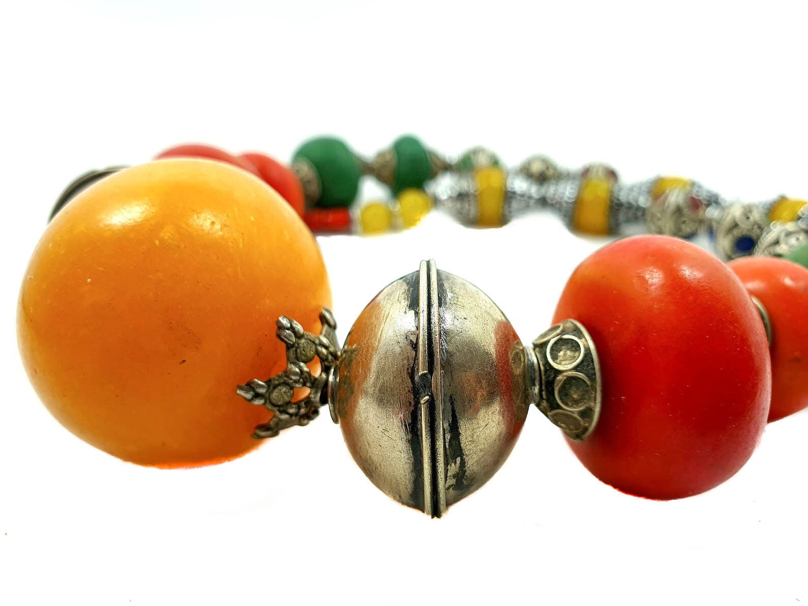 Moroccan Berber Necklace, Tribal Antique Jewelry, Ethnic Bohemian Gift