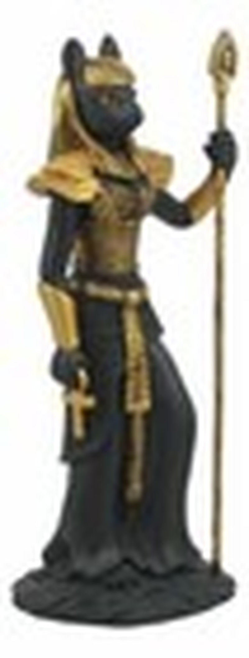 Egyptian Goddess Bastet Cat Statue 11"H Ubasti Goddess of Protection Health Home