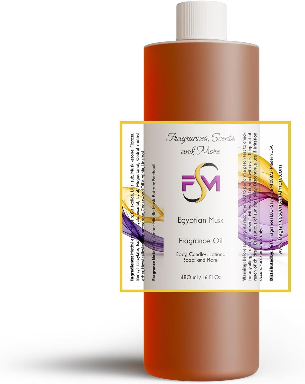 Egyptian Musk Fragrance Oil - 16 Fl Oz Plastic Bottle (480Ml)