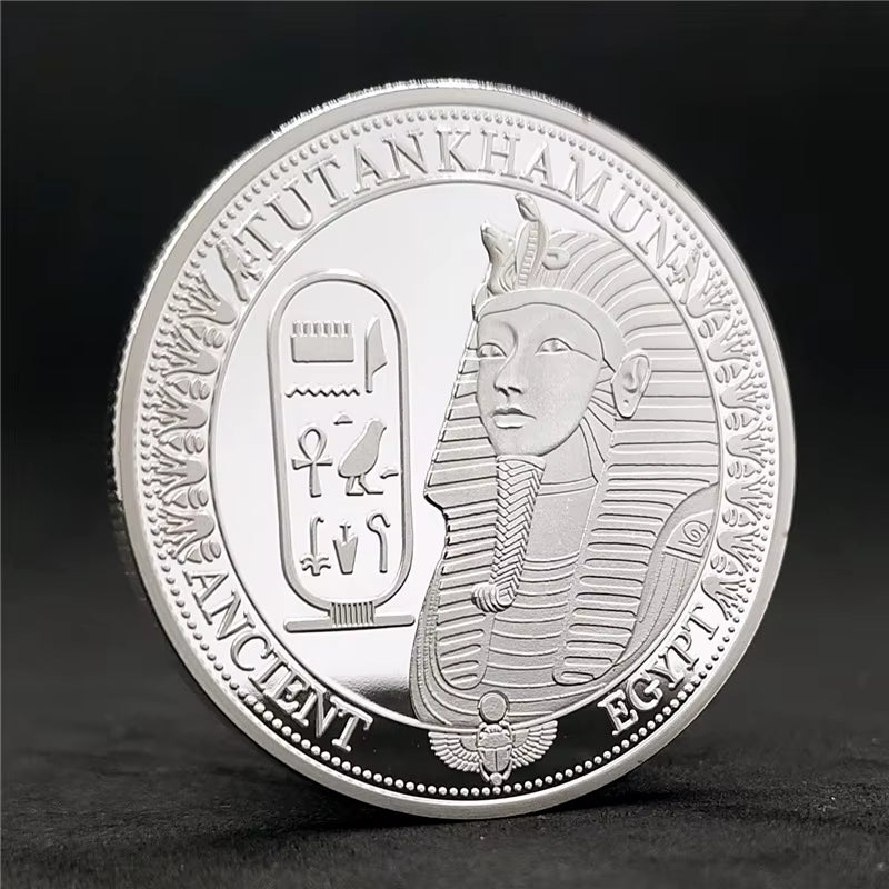 Ancient Egyptian Pharaoh Commemorative Coin Dog Head Anubis Commemorative Silver Coin Business Coin