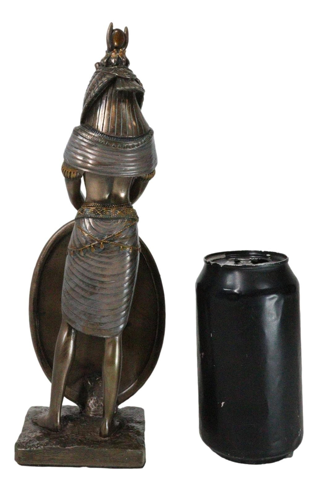 Egyptian Isis Statue Goddess of Motherhood Magic 11"H Figurine Bronze Patina