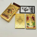 Gold Foil Tarot Plastic Cards Rose Pink Oracle Waterproof Card Deck Mysterious Board Game Divination Cards