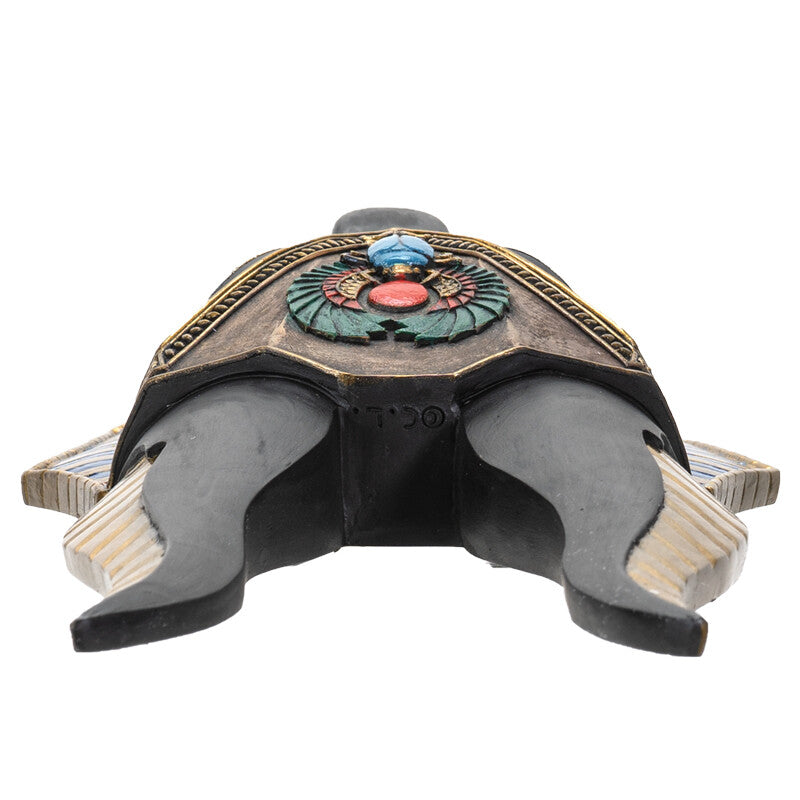 Egyptian God of Afterlife Anubis Head Winged Scarab Bust Wall Plaque Decor 10"H