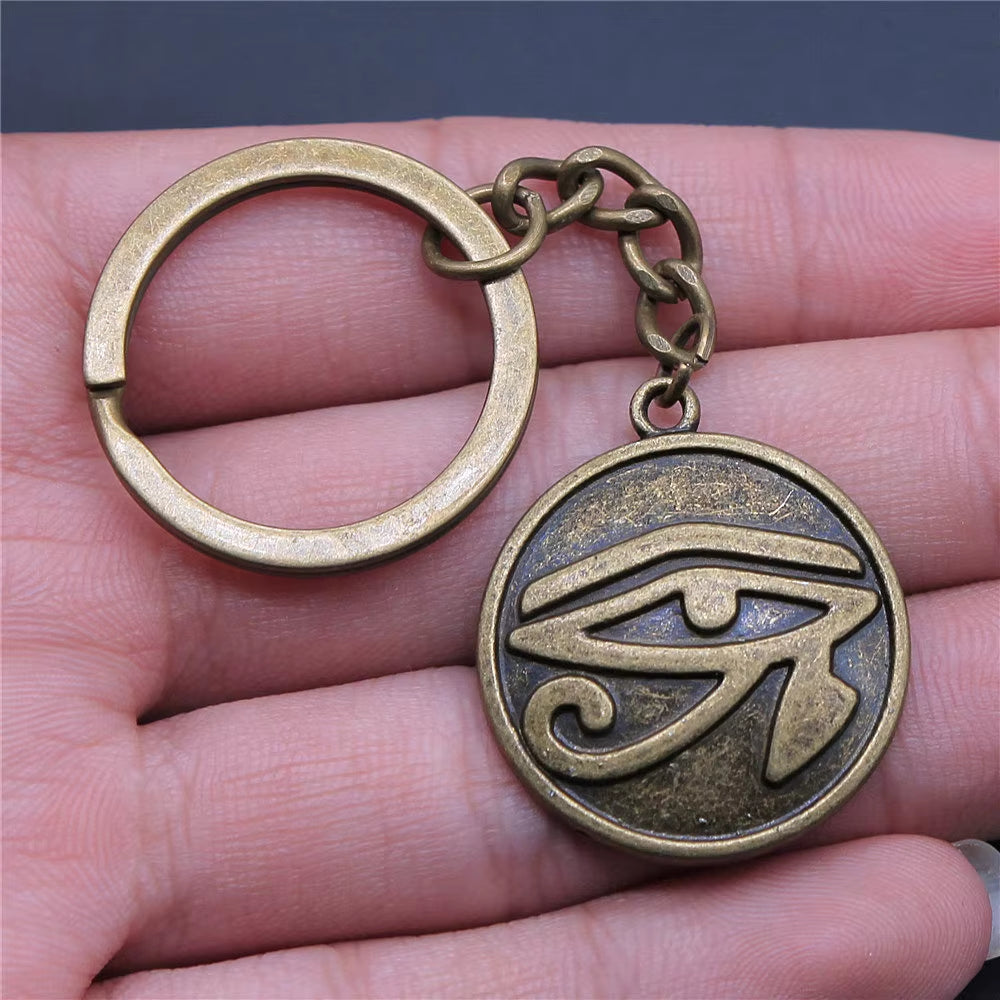 1 Piece Keychain Celtic and Eye of Horus Key-Rings Fashion Hot Sale Key Chain Women Keyring Key-Rings