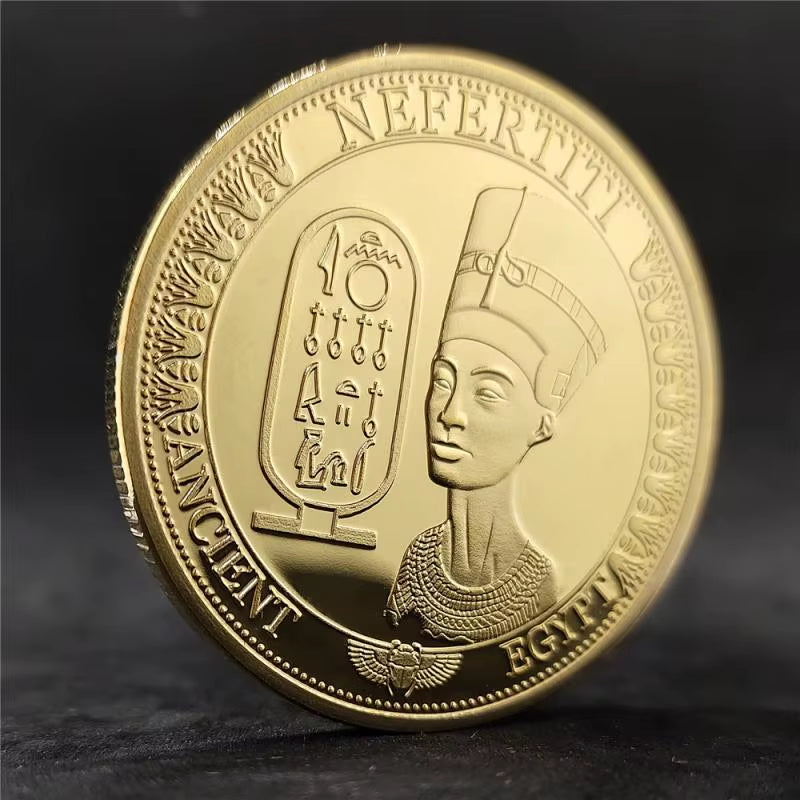 Ancient Egyptian Pharaoh Commemorative Coin Dog Head Anubis Commemorative Silver Coin Business Coin