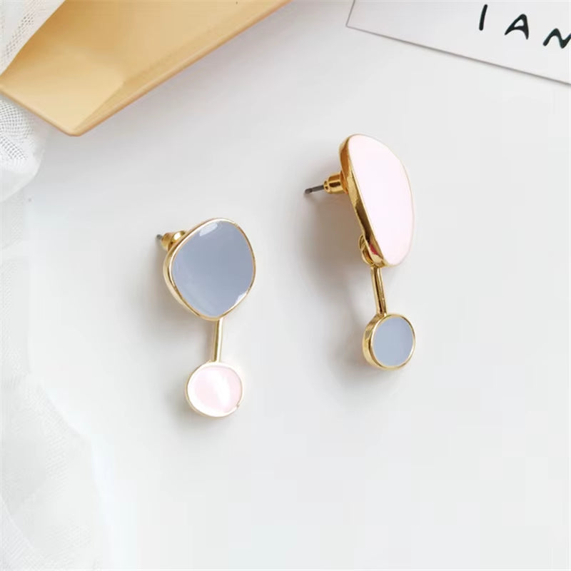 Contracted Temperament New Earrings Bump Color Female Earrings Irregular Earrings Earrings Restoring Ancient Ways