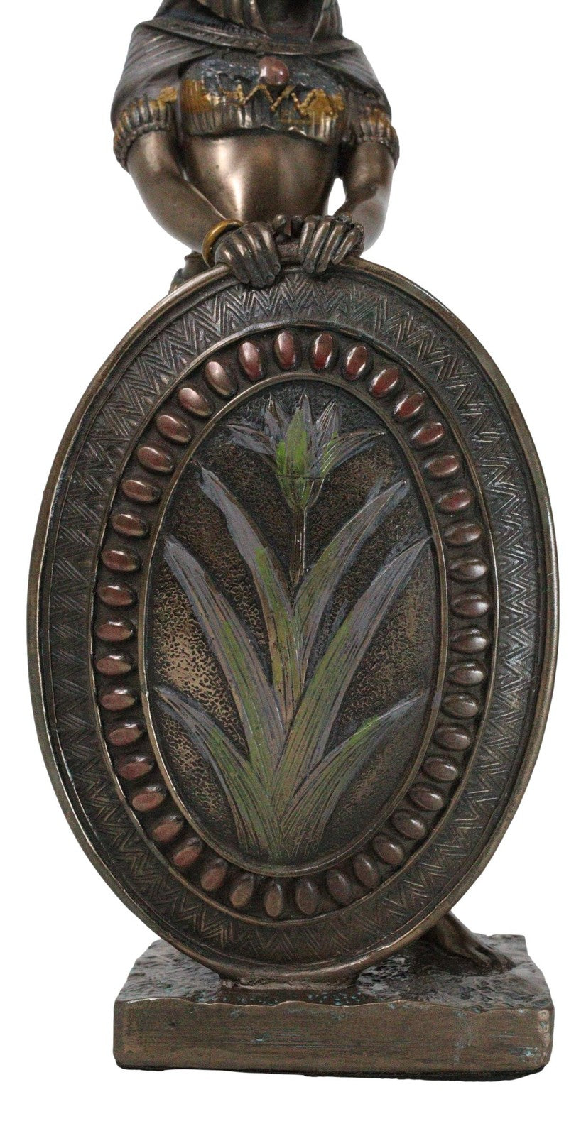 Egyptian Isis Statue Goddess of Motherhood Magic 11"H Figurine Bronze Patina