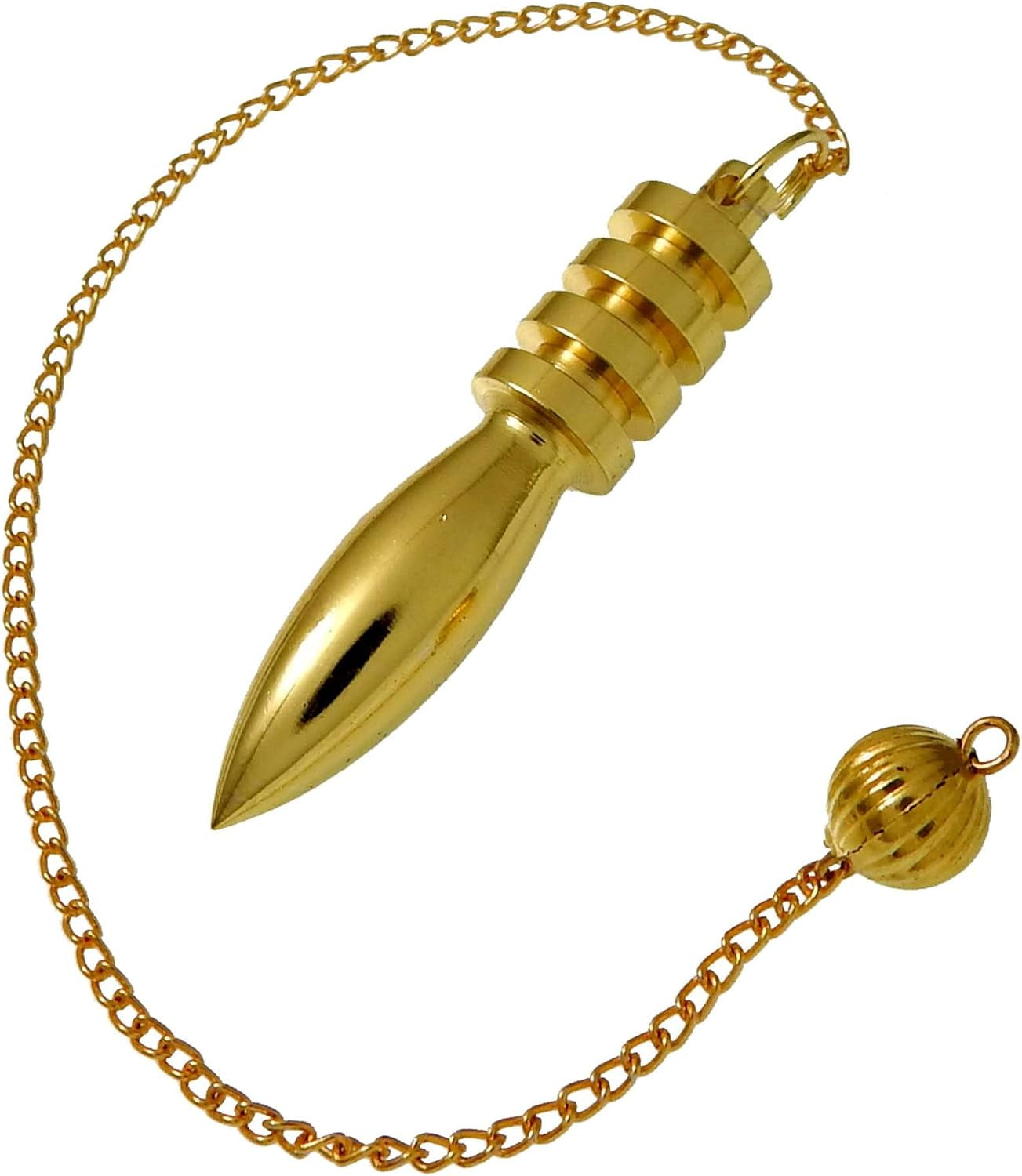 Egyptian Pendulum - Brass Metal Dowsing & Divination Tool for Reiki Chakra & Metaphysical Spirituality