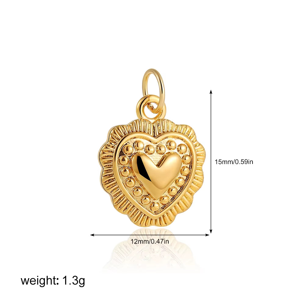 Exquisite Waterproof Moon Star Sun Evil Eyes Pendant for Women Charms Gold Color DIY Accessories Stainless Steel Jewelry