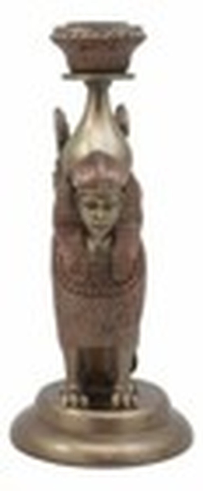 Ebros Greco Egyptian Guardian Sphinx or Androsphinx Candle Holder Figurine