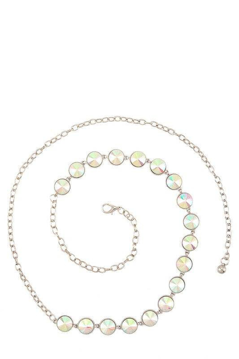 Circle Jewel Chain Belt