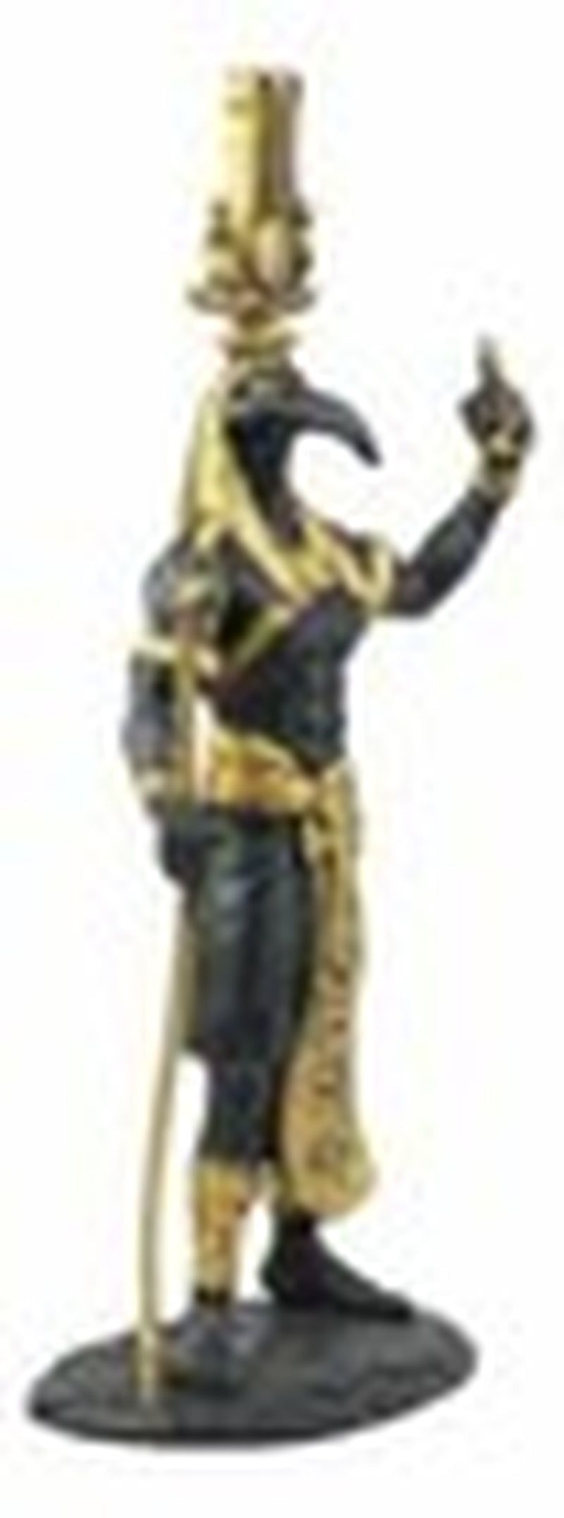 Ebros Egyptian God Ibis Headed Thoth Holding Was& Ankh Patron of Knowledge