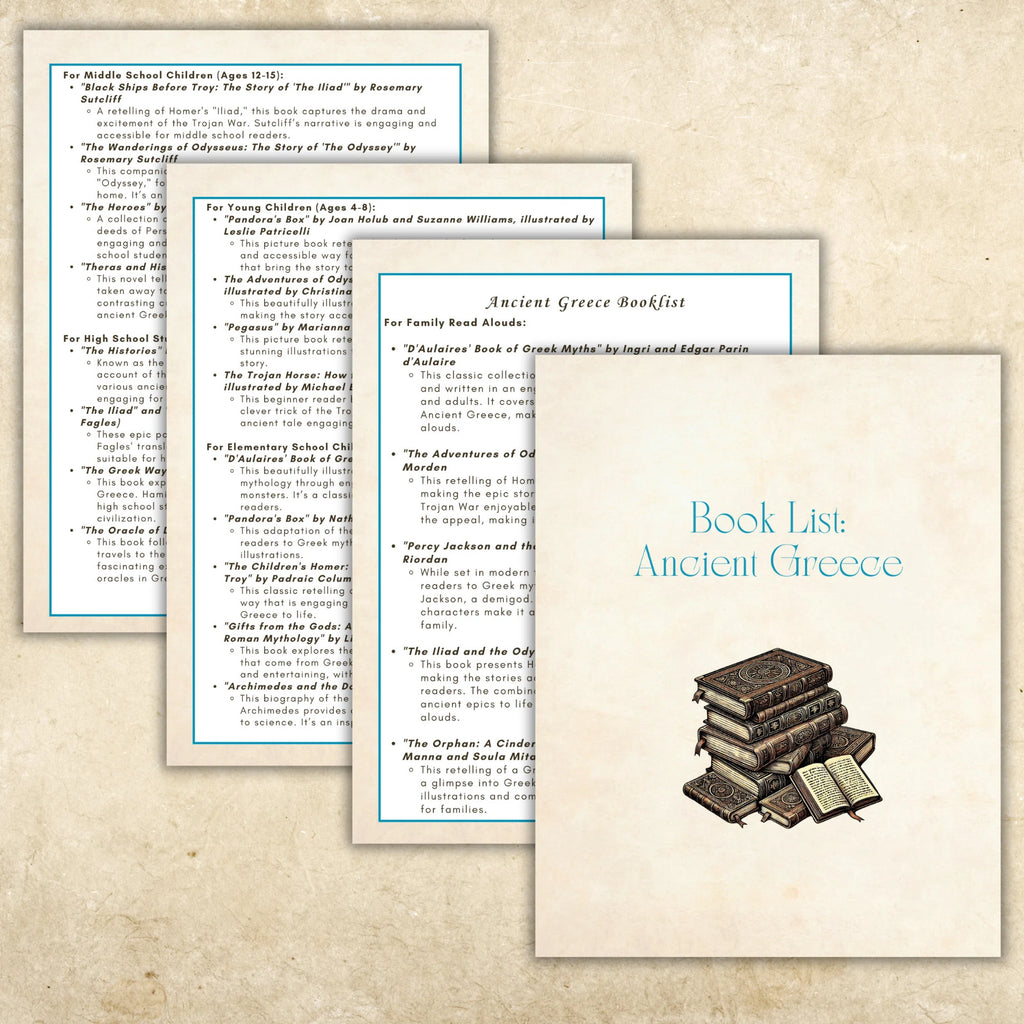 Bundle: Ancient History - Tea Time Together™ - 9 Units - Creation to the Fall of Rome