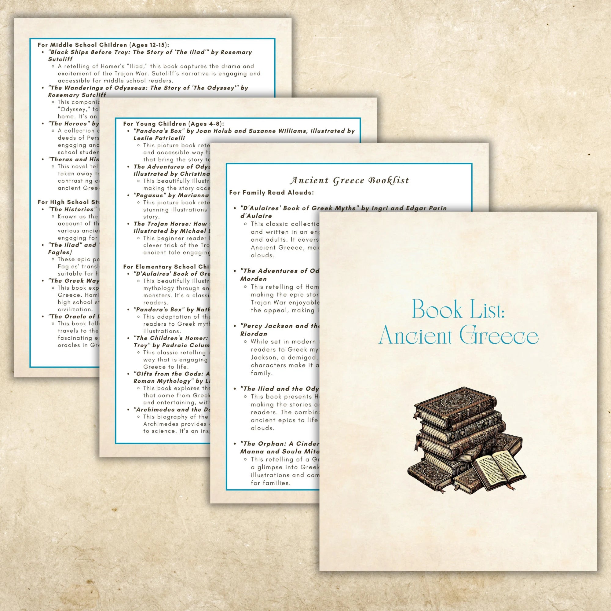 Bundle: Ancient History - Tea Time Together™ - 9 Units - Creation to the Fall of Rome