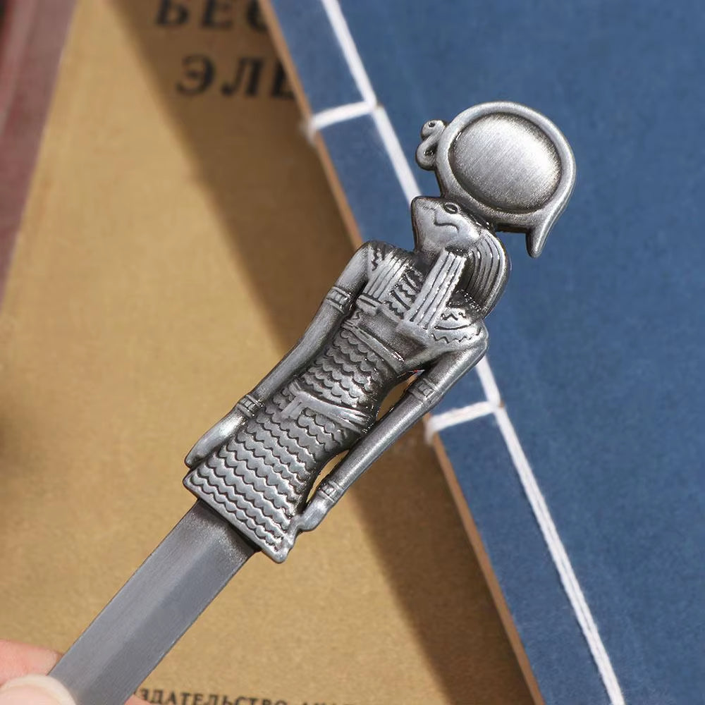 Egyptian Pyramid Pharaoh Envelope Opener DIY Crafts Tool Zinc Alloy Express Opener Letter Opening Tool Ancient