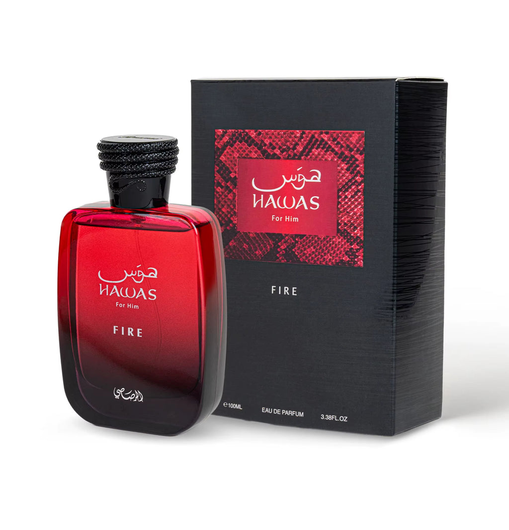 Rasasi Hawas Fire Eau De Parfum for Men - 100Ml/3.4Fl.Oz - 1 Bottle
