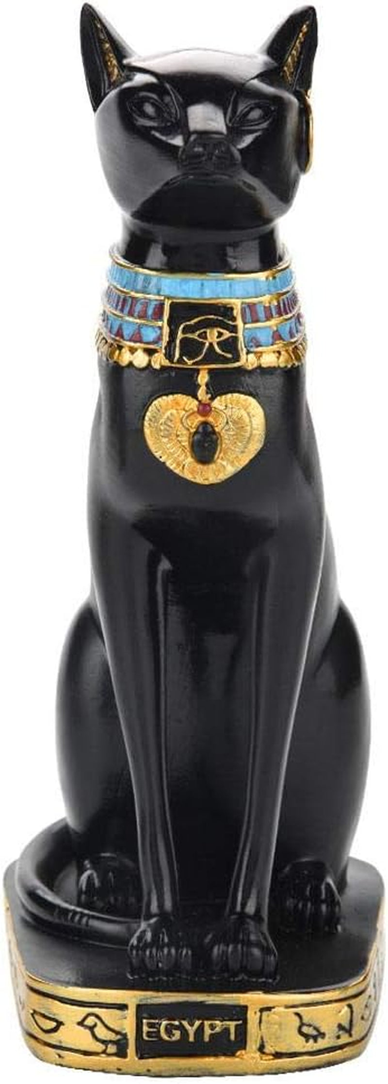 Cat Statue, Egyptian Cat Resin Statue Figurine Household Room Ornament Crafts Gifts Home Decoration(M)