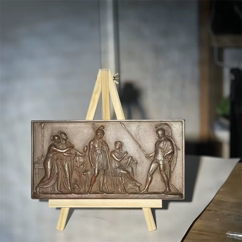 Reproduction of Ancient Greek and Roman Themes Relief Art Scenes Home Decoration Historical Art Teaching Aids Display