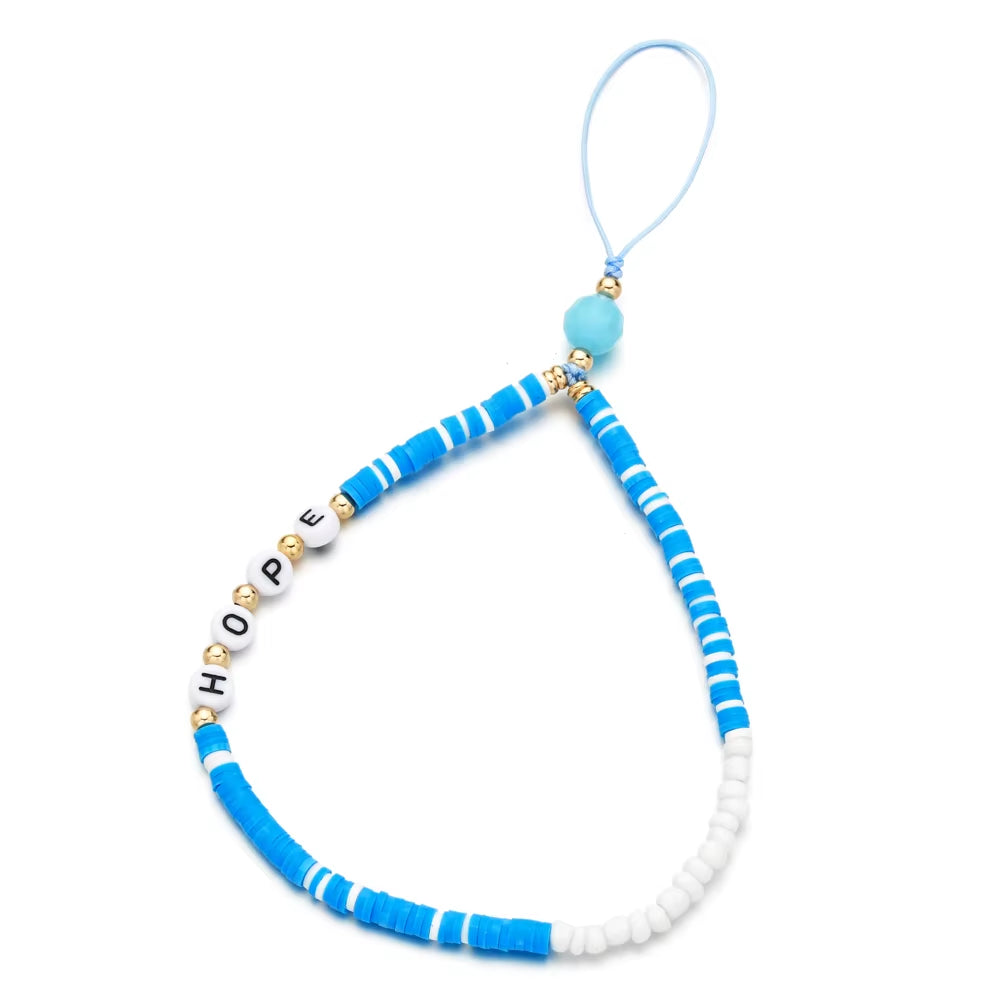 Cute Evil Eye Beads Lanyard Strap Cord Colorful DIY Chain for Anti-Lost Phone Chain Men Women Gift Jewelry Keychain Keycord