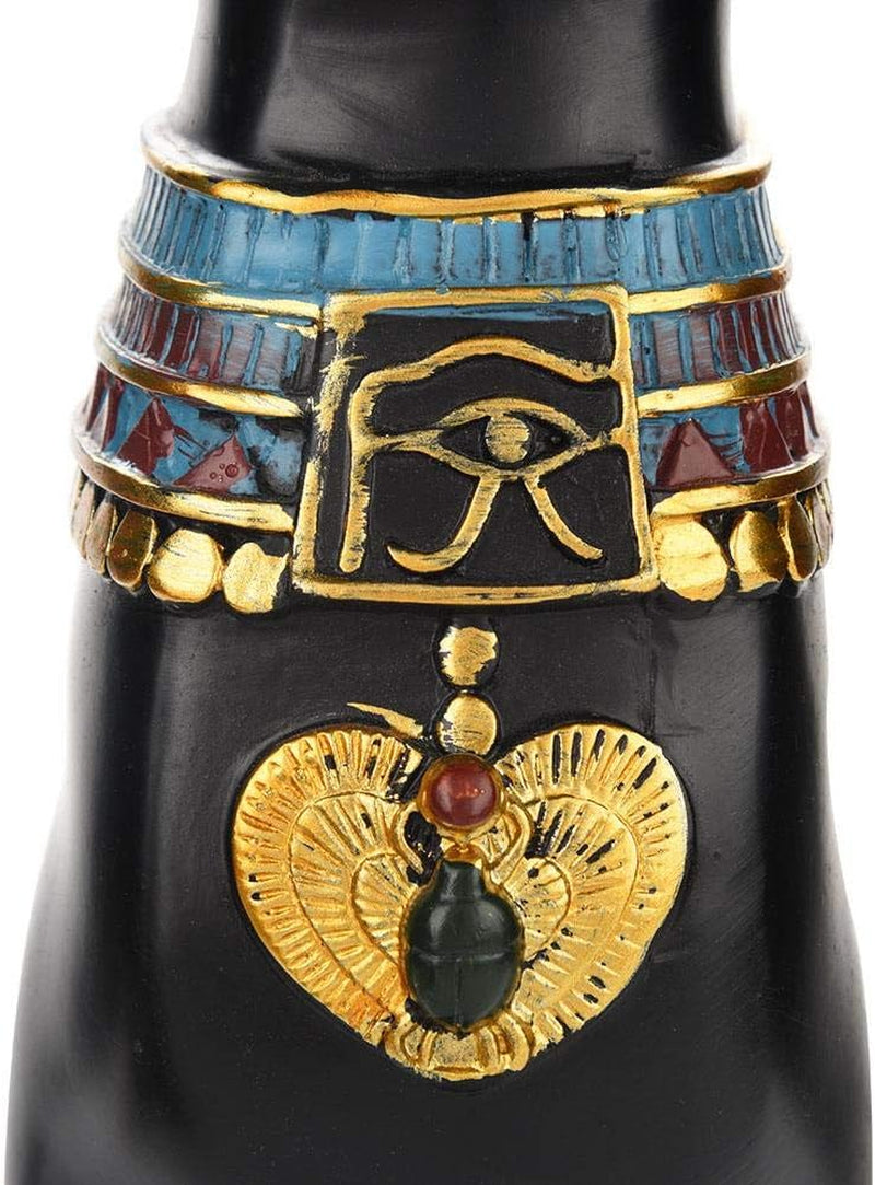 Cat Statue, Egyptian Cat Resin Statue Figurine Household Room Ornament Crafts Gifts Home Decoration(M)