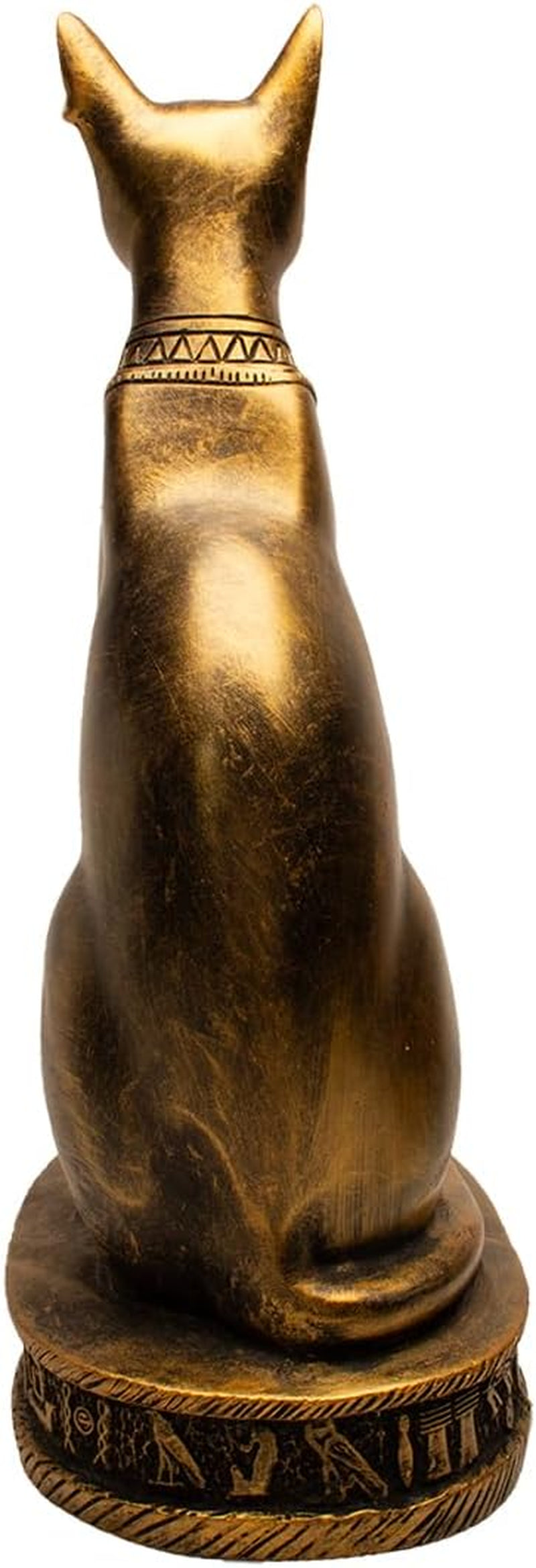 Bastet Cat Goddess Statue - Bronze - 13" Tall - Made in Egypt
