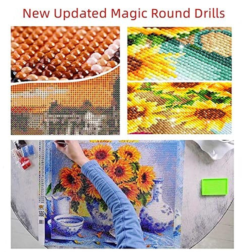 Diy 5D Diamond Art Painting Kits Sun and Camel Egyptian Pyramids Full