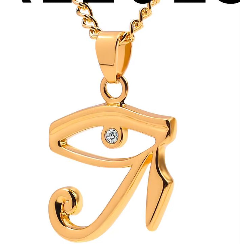 Ancient Egyptian Queen Nefertiti Pharaoh Pendant Necklace Gold Color for Women Men Jewelry Gold Silver Color Hip Hop Jewellery