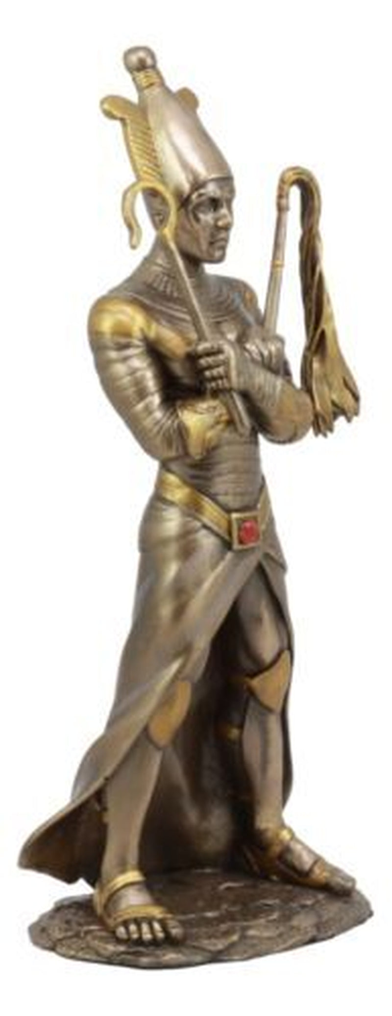 Ebros Egyptian God of the Dead Osiris Holding Crook and Flail 11.5" H Figurine