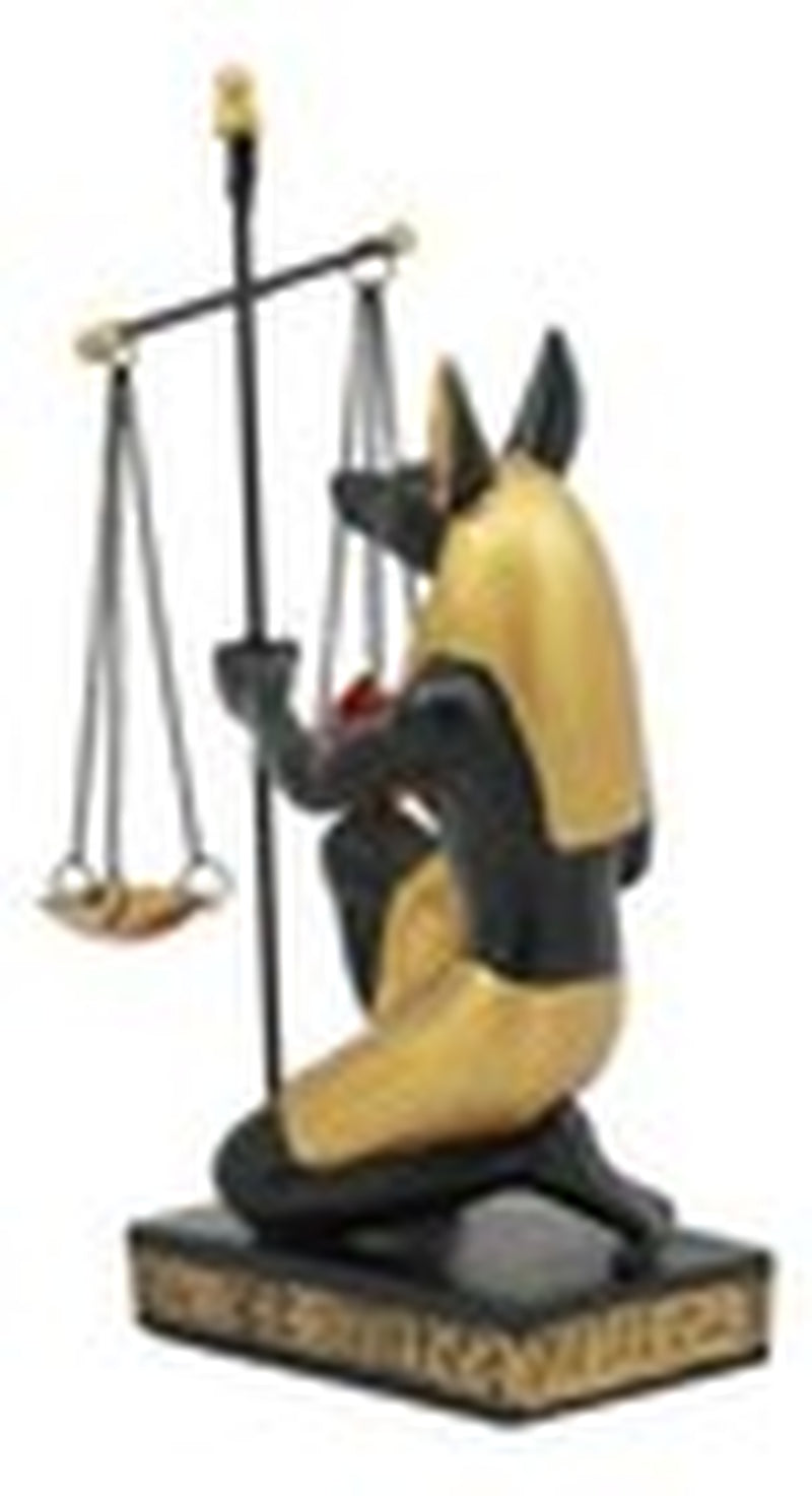 Ancient Egyptian God of Afterlife Anubis Holding the Scales of Justice Statue