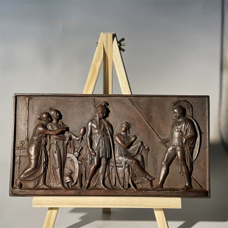 Reproduction of Ancient Greek and Roman Themes Relief Art Scenes Home Decoration Historical Art Teaching Aids Display