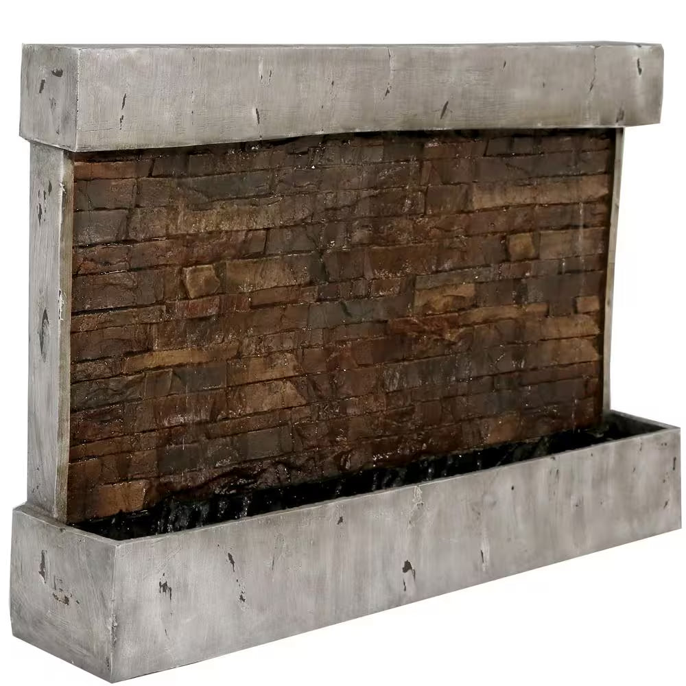 24 In. Ancient Outdoor Wall Water Fountain