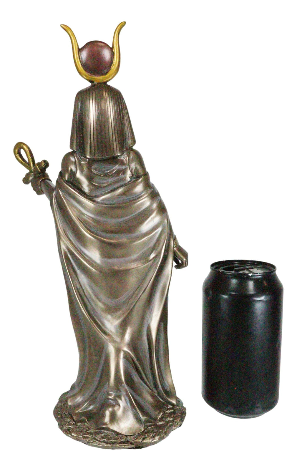 11 Inch Egyptian Hathor Mythological Goddess Bronze Finish Figurine