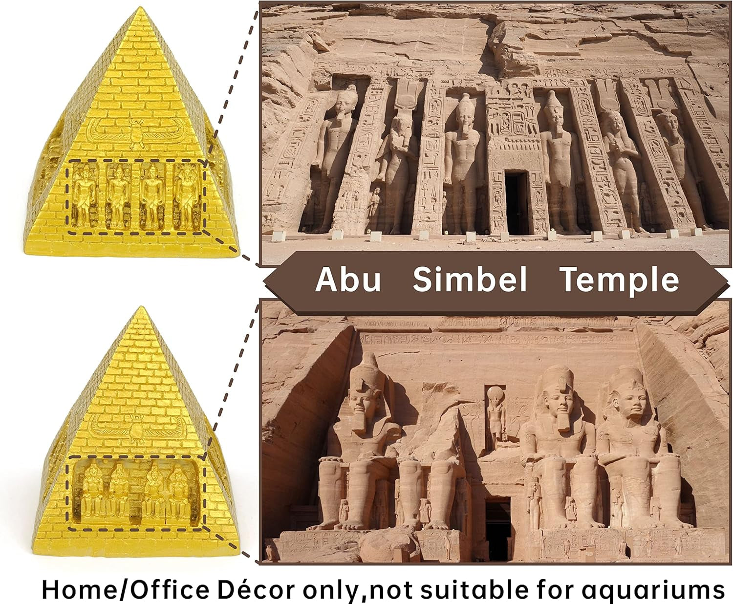 Egyptian Pyramid Statue Mini Size Resin Figurine Sculpture Home Décor Ancient Building Model Egypt Souvenirs