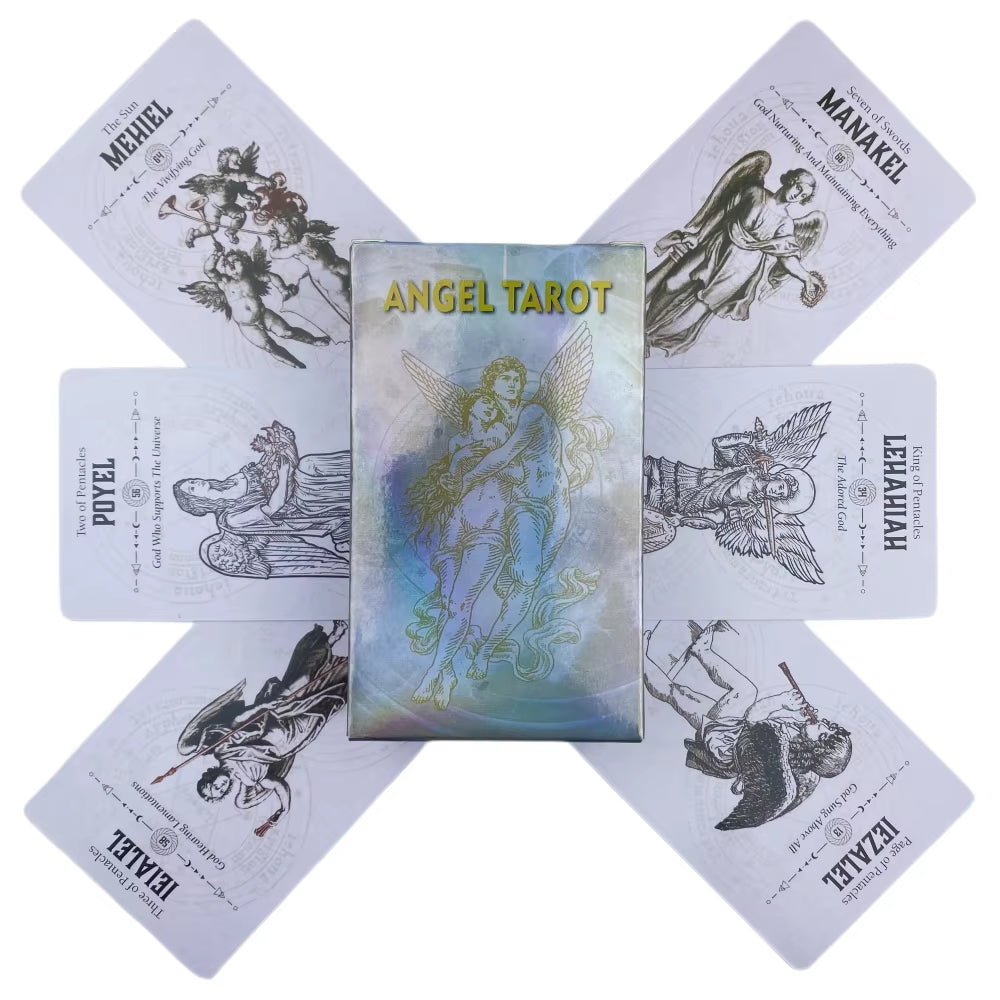 Angel Tarot Cards a 78 Deck Oracle English Visions Divination Edition Borad Playing Games