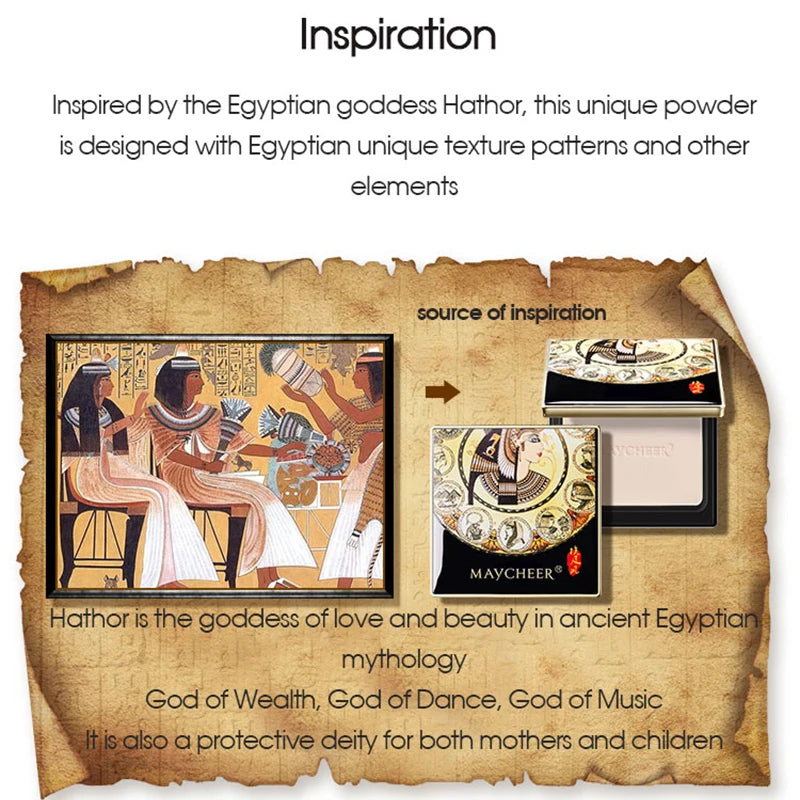 Egyptian Style Powder for Long Time Oil Control Concealer, White, Makeup Free, Waterproof and Moisturizing