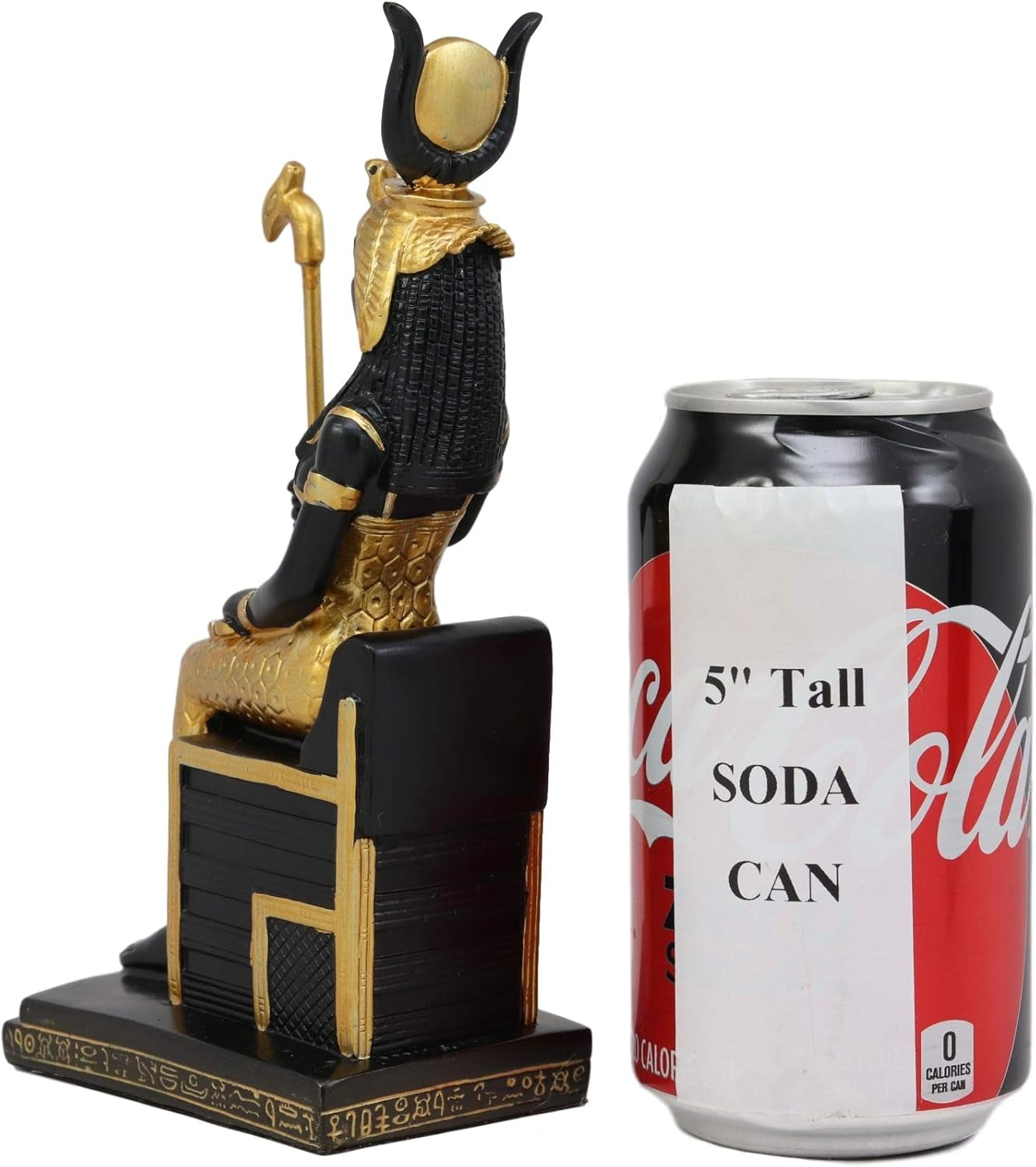 Ebros Classical Egyptian Goddess of Magic Motherhood and Life Isis Seated on Throne Statue Gods of Egypt Ruler of Mankind Decorative Figurine