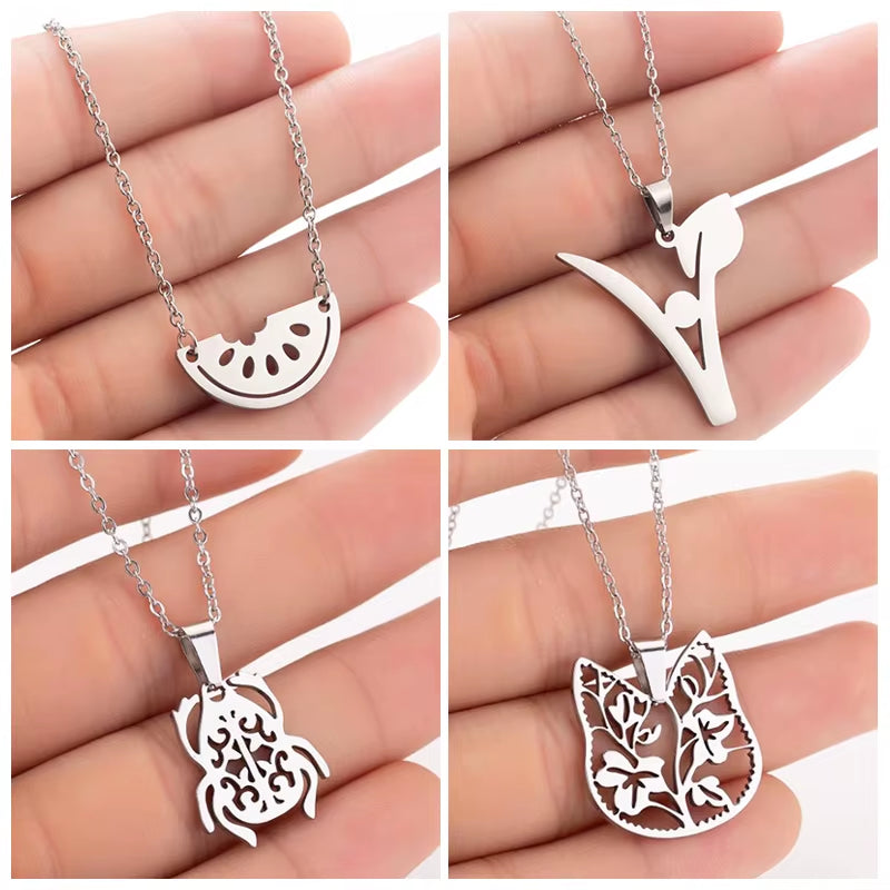 Stainless Steel Ancient Egyptian Scarab Pendant Necklace Choker for Women Statement Choker Necklace Vintage Jewelry Gift