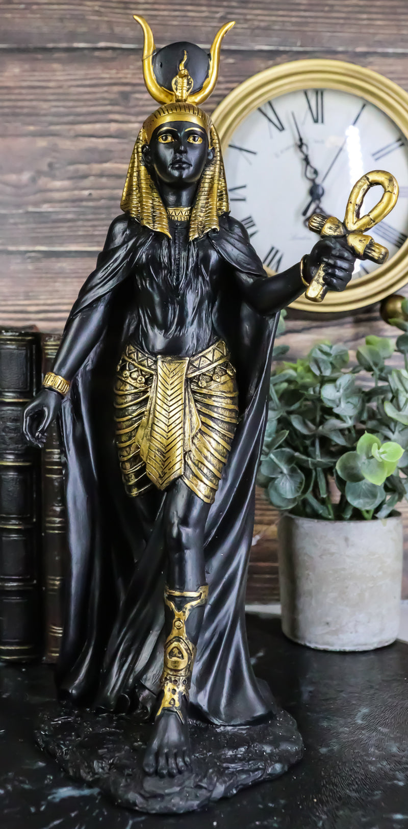 Ebros Egyptian Goddess Hathor Statue 11"H Deity of Motherhood Joy Love Feminism