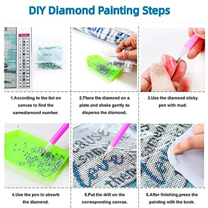 Diy 5D Diamond Art Painting Kits Sun and Camel Egyptian Pyramids Full