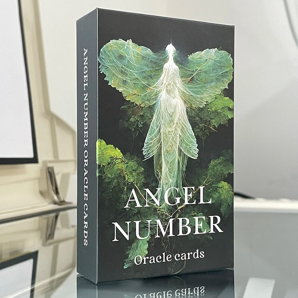 12X7Cm Angle Number Oracle Cards in Box English Version Tarot Deck Divination Prophet